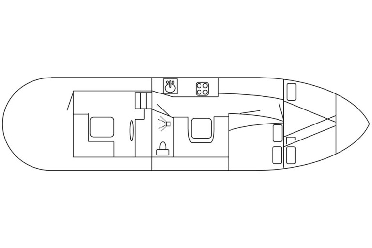 Cutter 14.95 sailing Live Aboard