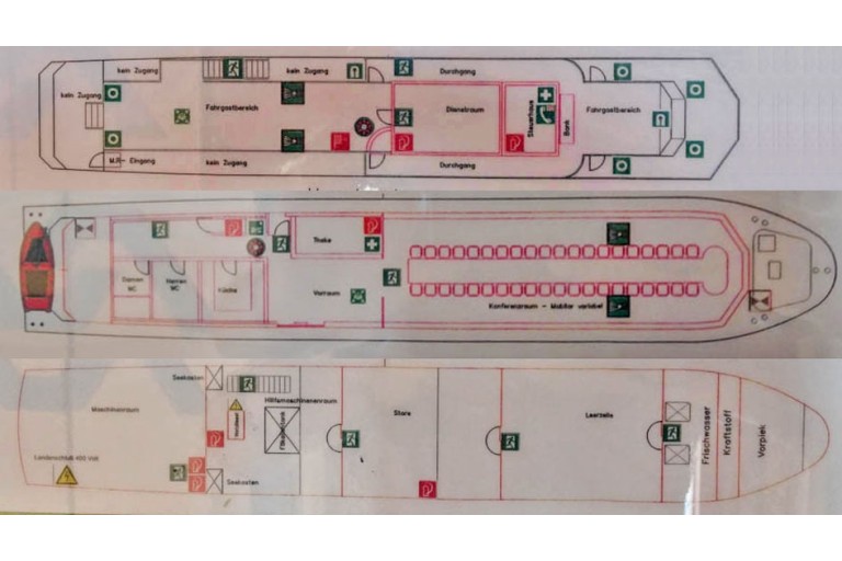 Tages Fahrgastschiff 120 gäste / Wohnschiff