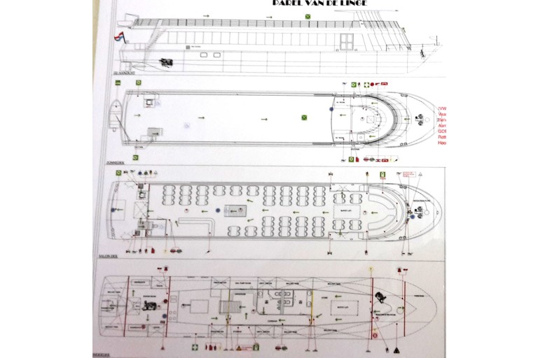 250 passagers Bateau d'excursion