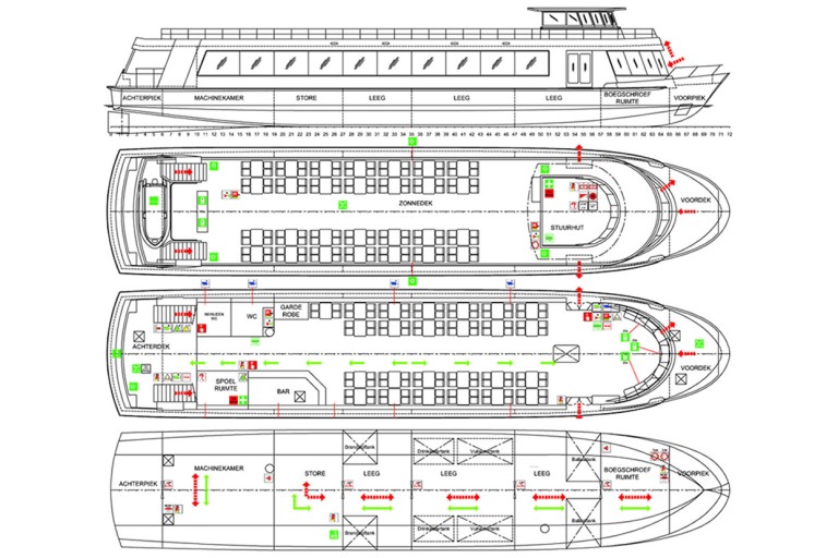 Passenger vessel 220 pax, Rhine certificated
