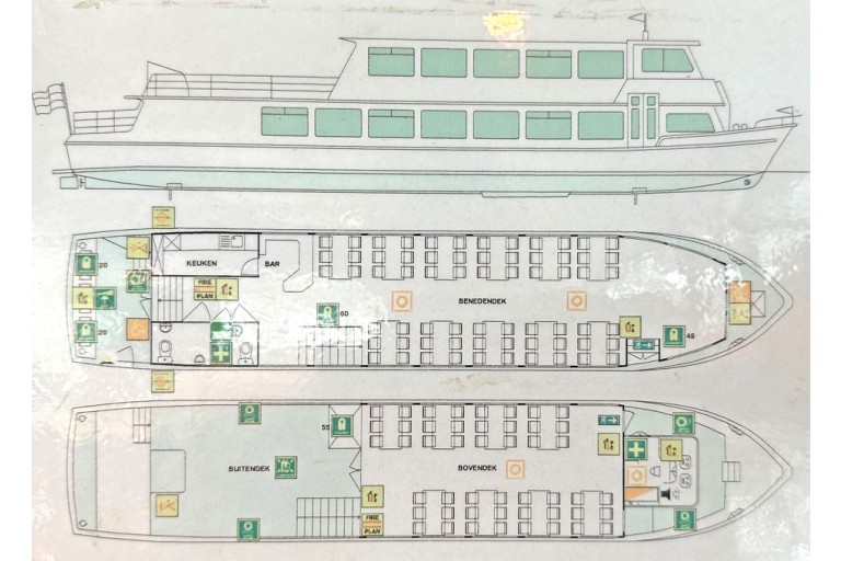 Day passenger ship 200 pax, Rhine certificate