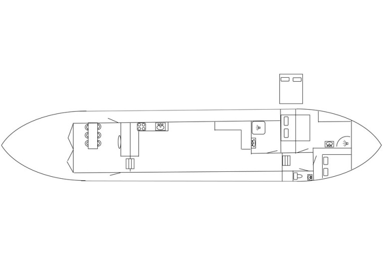 Rhine certified Sailing Live Aboard Barge 26.30