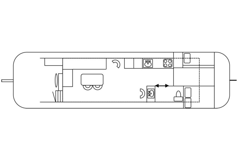 Dutch Barge Skutsje 13.78