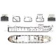 Luxe Motor Houseboat hull 29.75