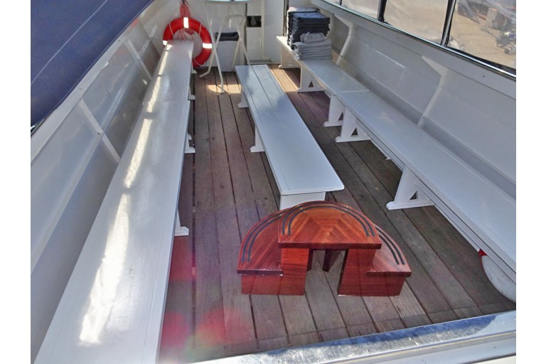 Open Tour boat for 35 guests