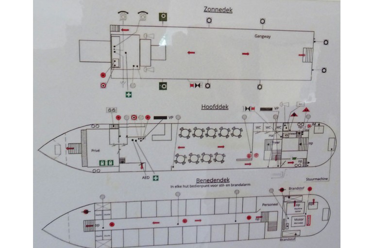Accommodation / Hotel ship with ES-TRIN certificate