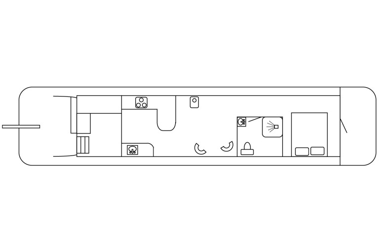 Skutsje Fahrendes Wohnschiff 17.12