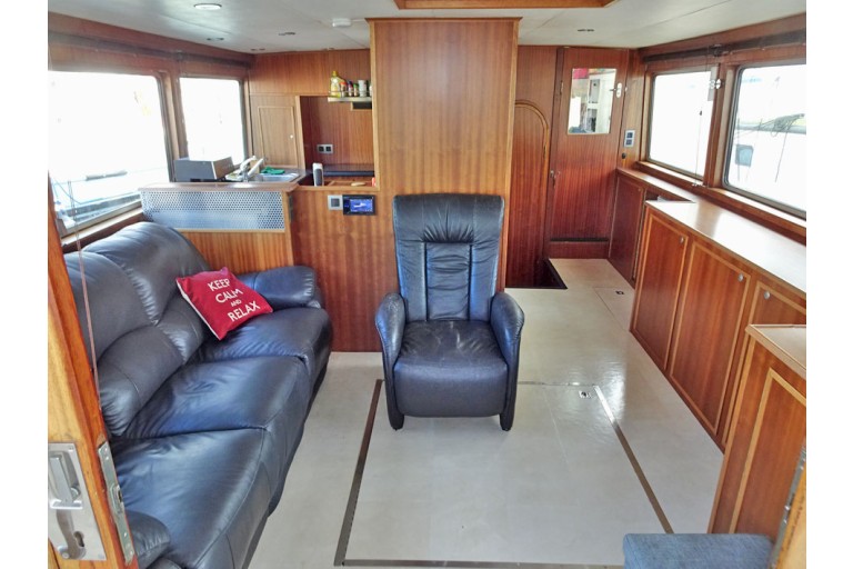 Yacht Chalutier 48, de mer