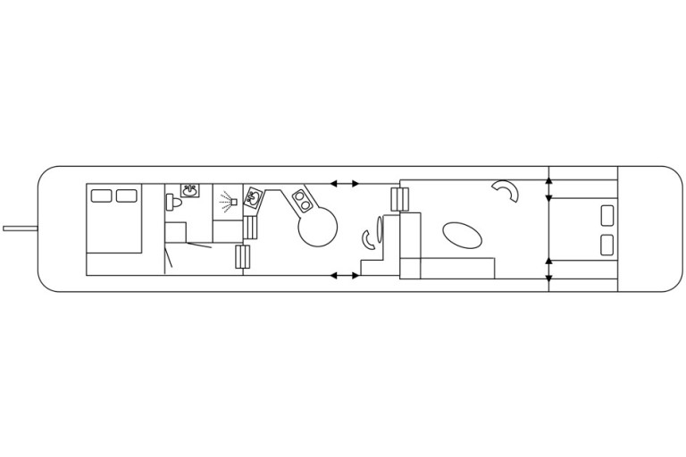 Motortjalk Dutch Barge 18.60