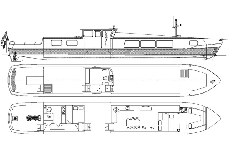 Luxury Liveaboard, Rhine certified