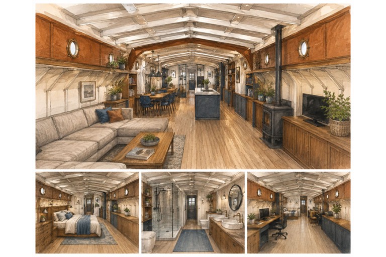 Dutch Barge Liveaboard 38.89, ES-TRIN certified