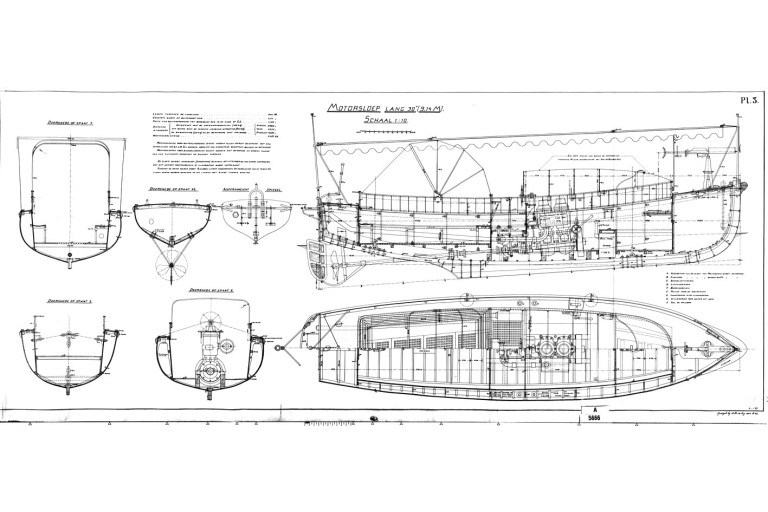 ehemalige Marine-Motorbarkasse 30